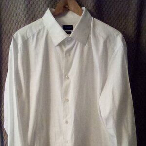 Ermenegildo Zegna Trofeo Dress Shirt Men’s  White Trofeo French Cuff 47 18 1/2